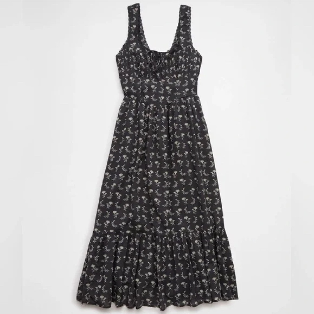 NWOT American Eagle AE Corset Midi Dress Floral Cotton